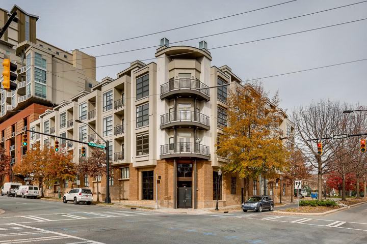 Corner of the Court Six building, 525 E 6th St, Units 115–117
