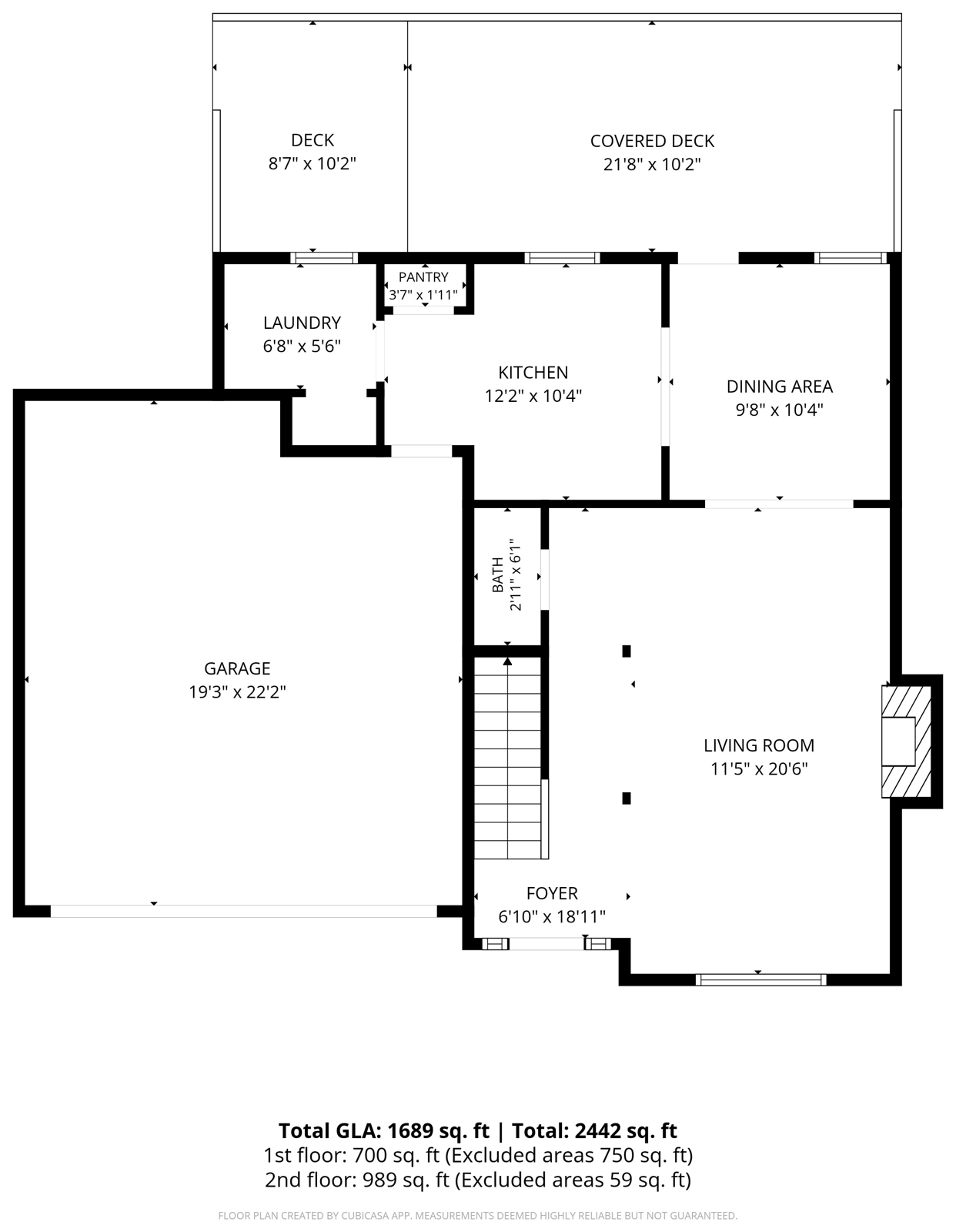 Floor plan, Main level